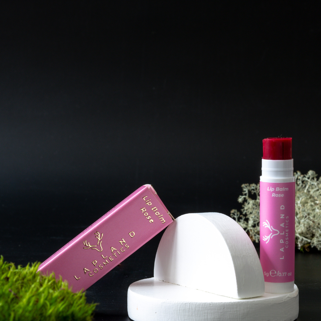 Natural Tinted Lip Balm With Reindeer Tallow – Rose Shade, Lapland Cosmetics